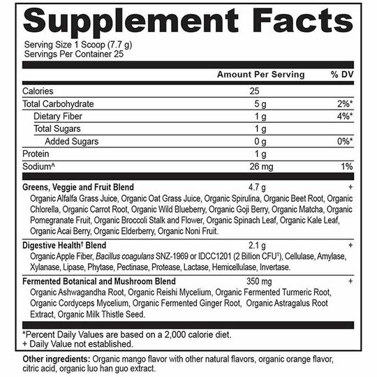 Organic Super Greens, ANN